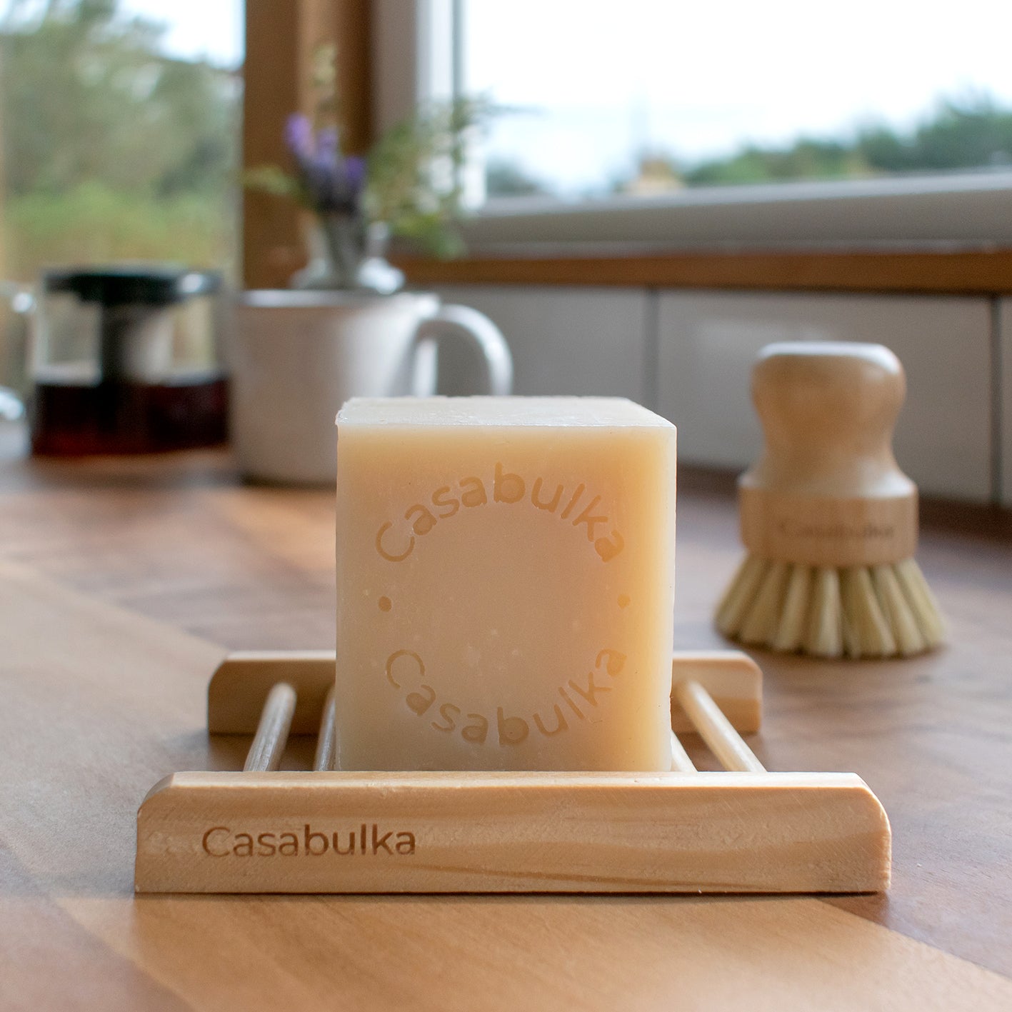 Jabonera Rejilla de Bambú