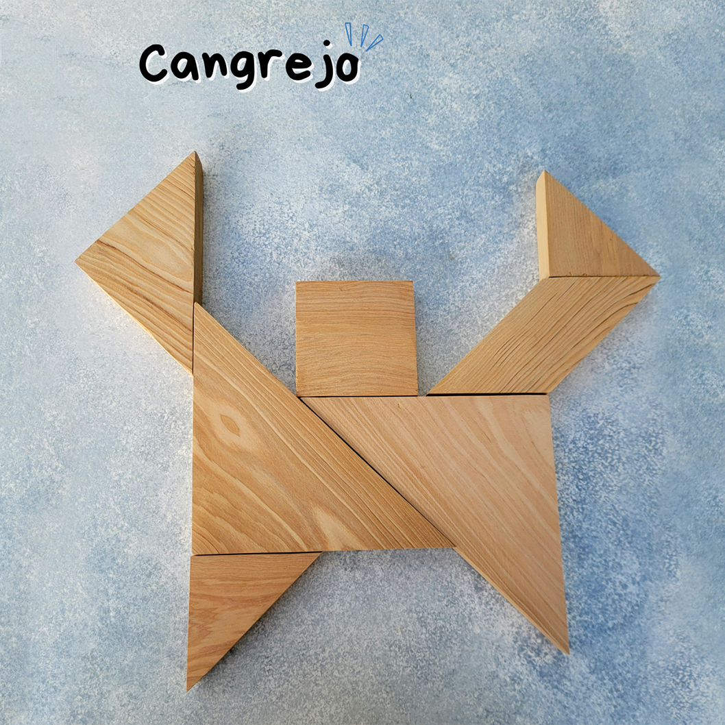 Tangrama - Bloques de Madera Nativa Rescatada