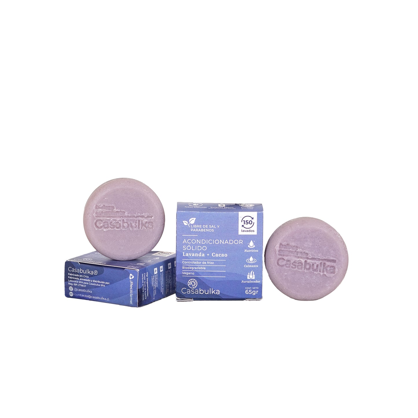 Acondicionador Sólido Lavanda y Cacao Casabulka