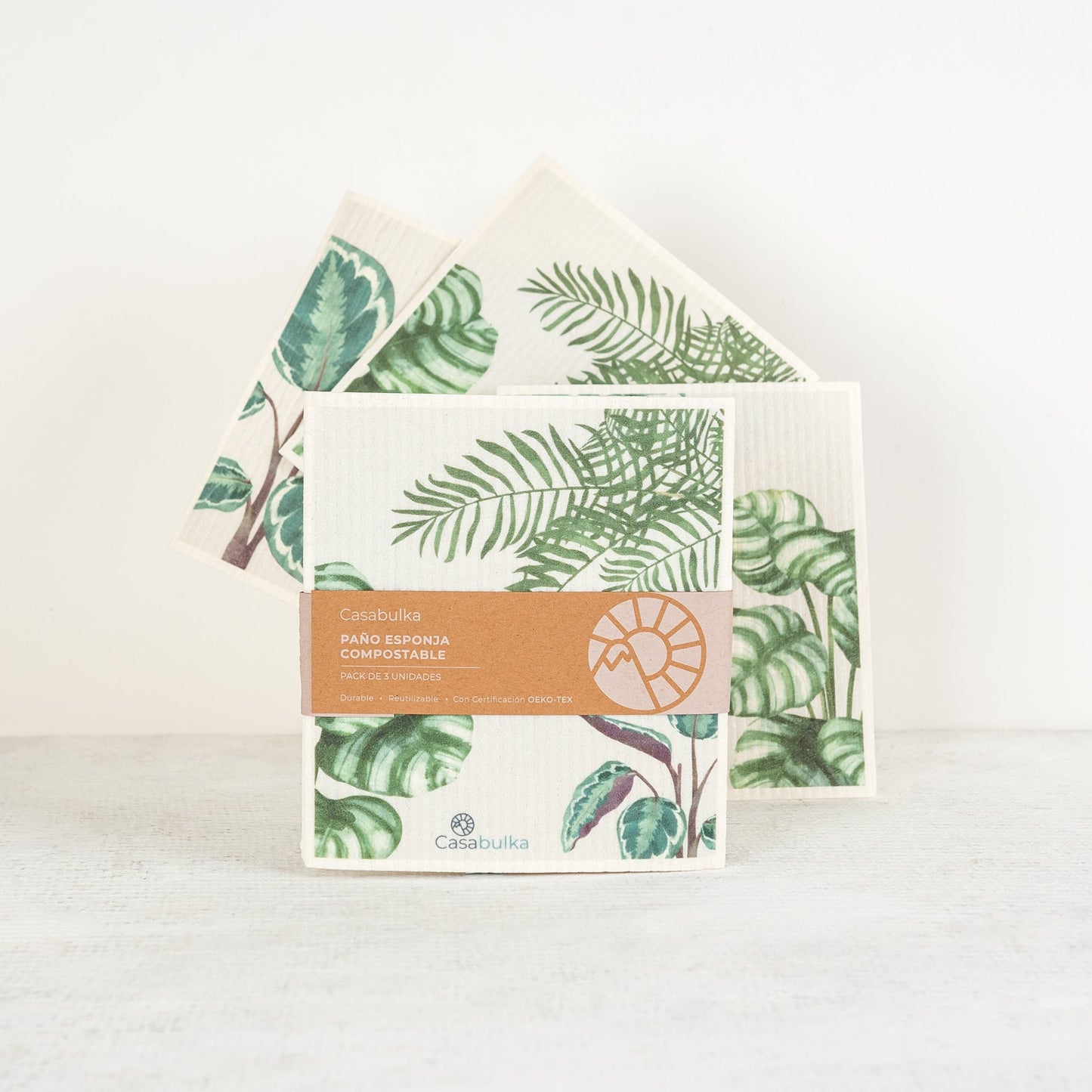 Set de 3 Paños Esponja Compostable