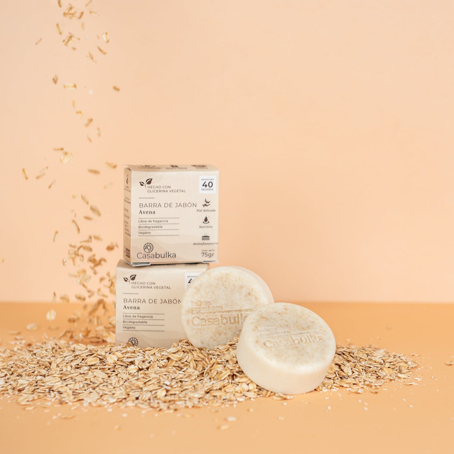 Jabón Sólido 75 gr de Avena Casabulka