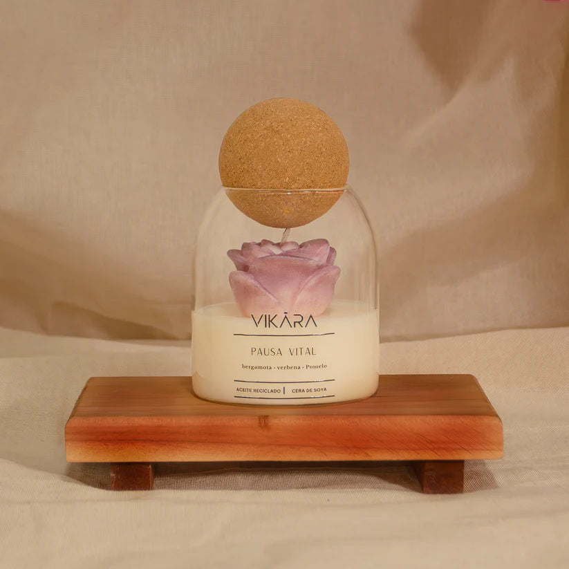Vela Esfera Deco de Aceite Reciclado y Cera de Soya 250 gr.