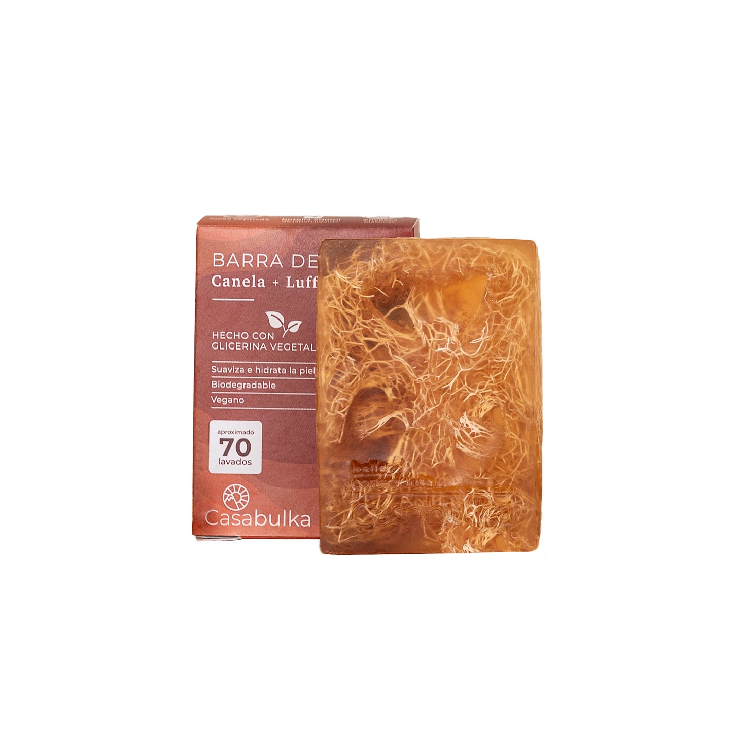 Jabón Sólido Natural Canela y Luffa Casabulka