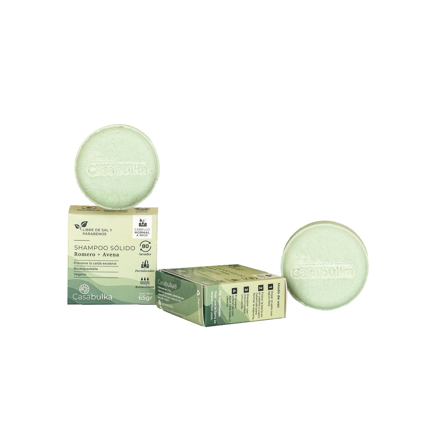 Shampoo Sólido Romero y Avena Casabulka