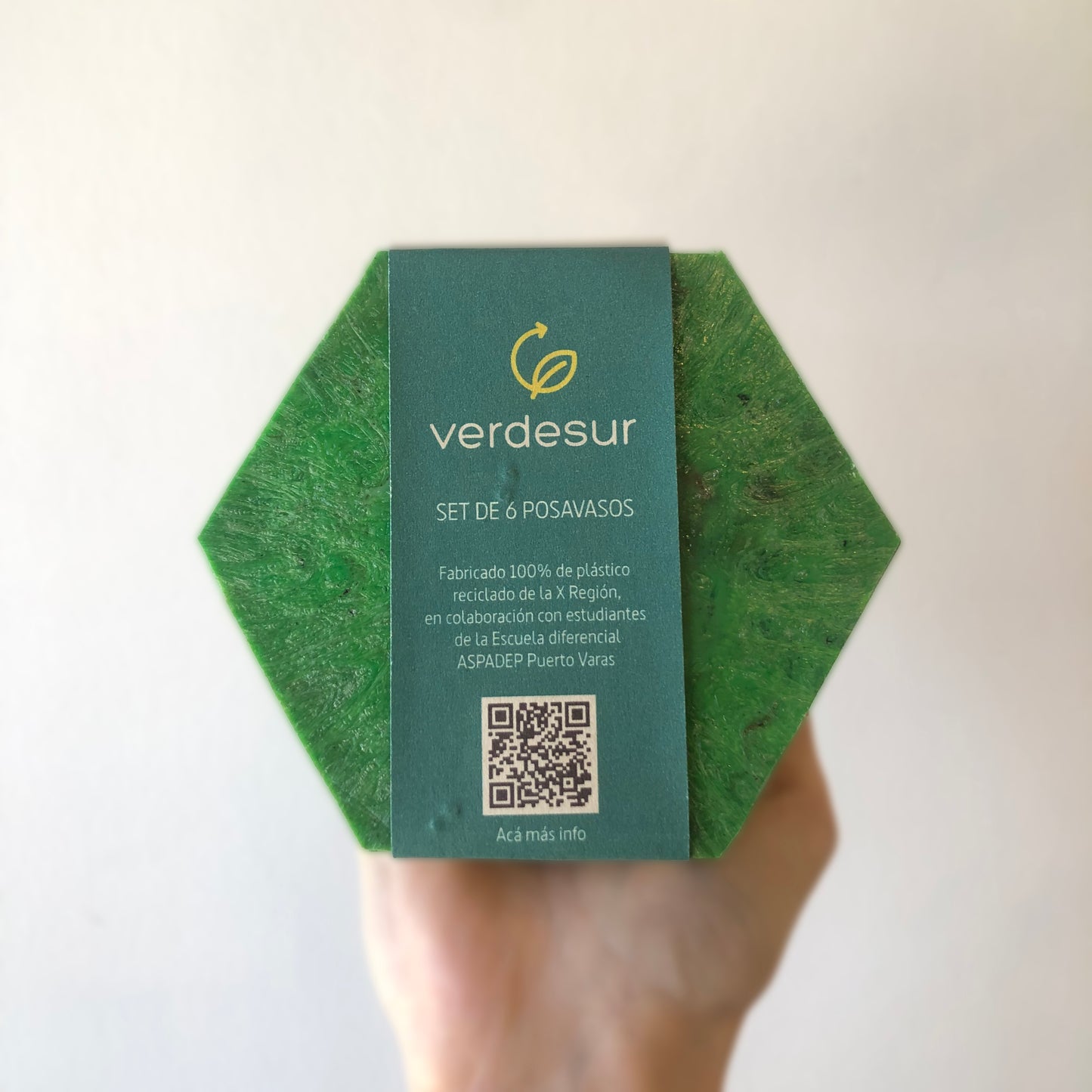 Pack Posavasos de Plástico Reciclado (6 unidades)