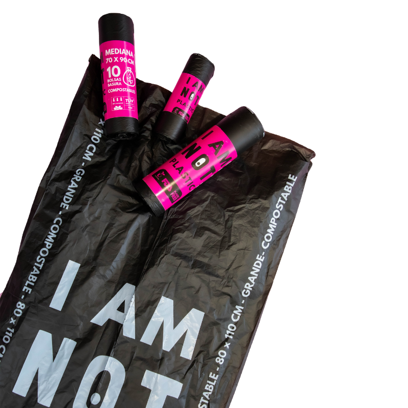 Bolsa de Basura 80×110 compostable (10 unid. x rollo)