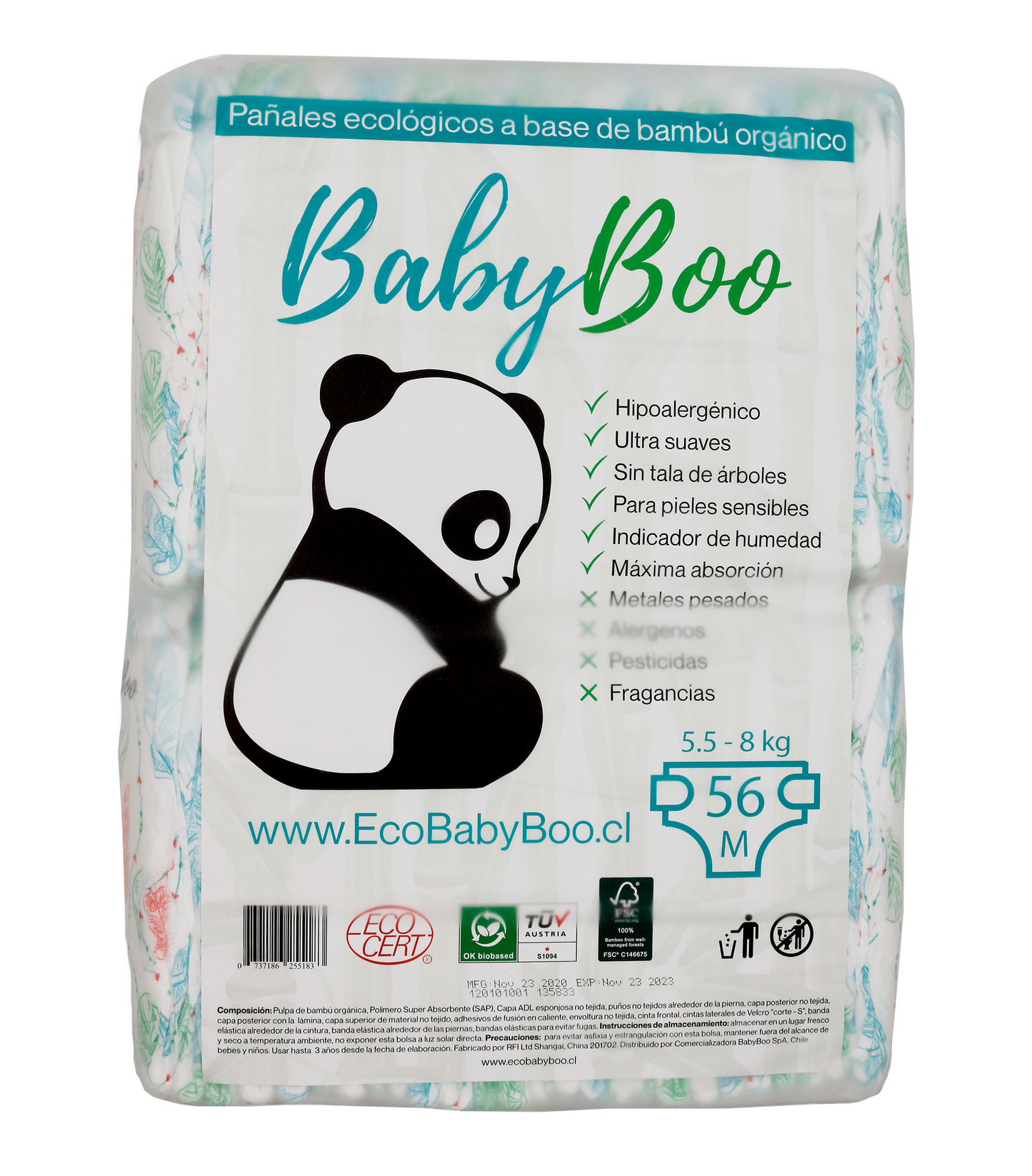Pañales Ecológico de Bambú Orgánico