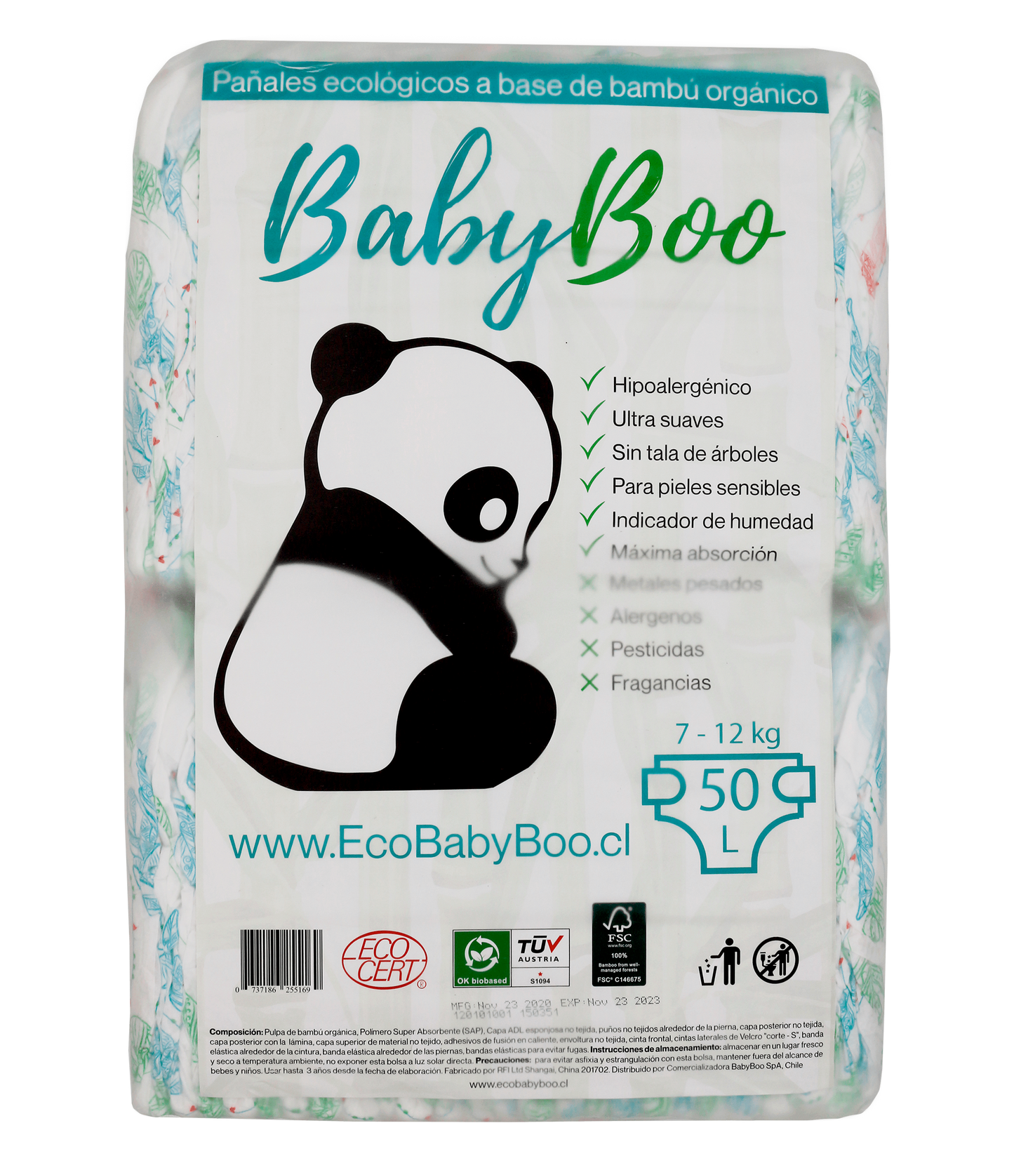 Pañales Ecológico de Bambú Orgánico