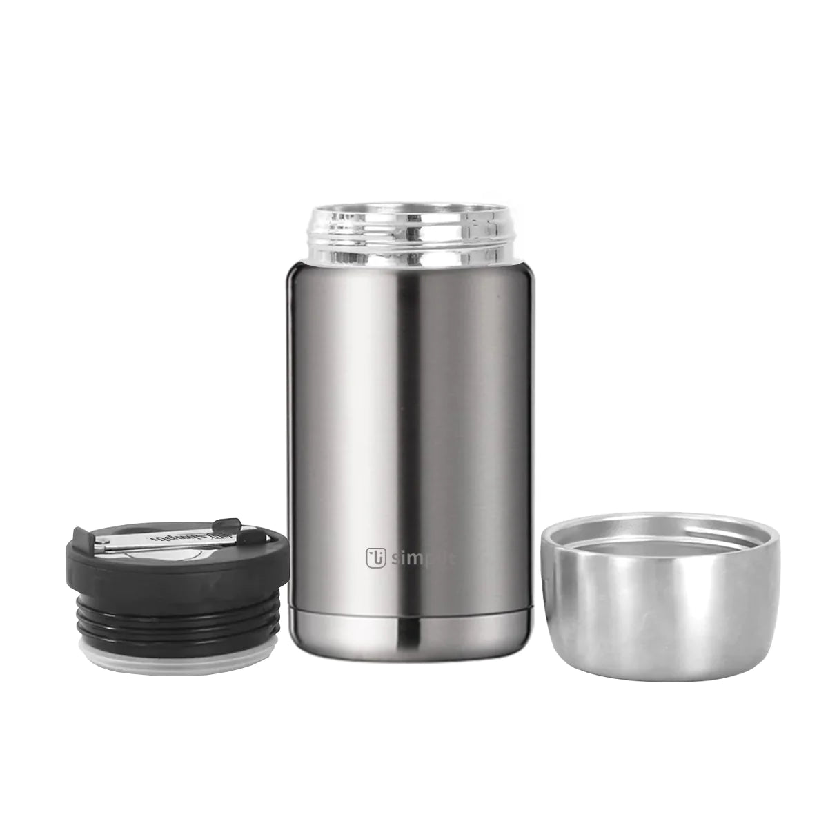 Termo de Comida Insulado Acero Inox 750 ml Gris
