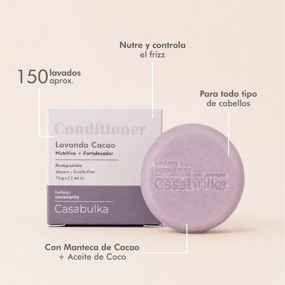 Acondicionador Sólido Lavanda y Cacao