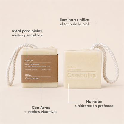 Jabón Medicinal Iluminador + Arroz