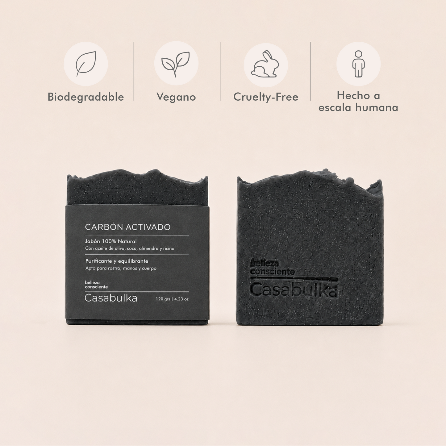 Jabón Medicinal Limpieza Profunda + Carbón Activado