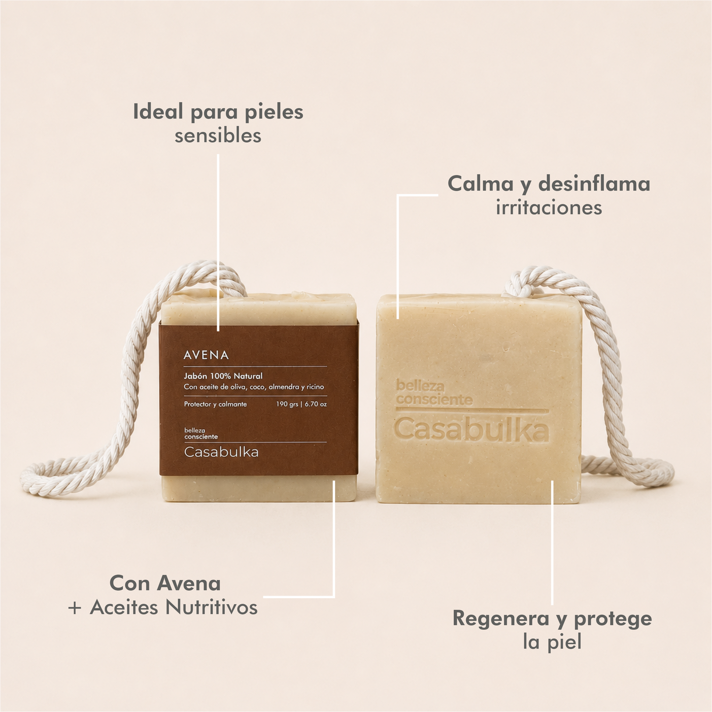 Jabón Medicinal Pieles Sensible + Avena
