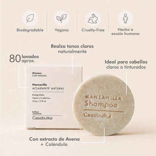 Shampoo Aclarante Natural + Manzanilla