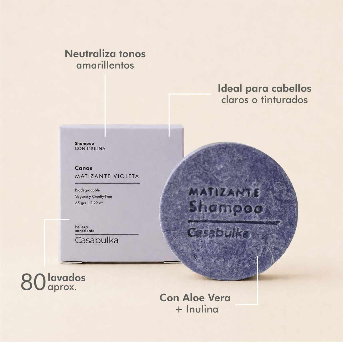 Shampoo Matizador Violeta Silky Never Yellow 200 ml | Anti Amarillo