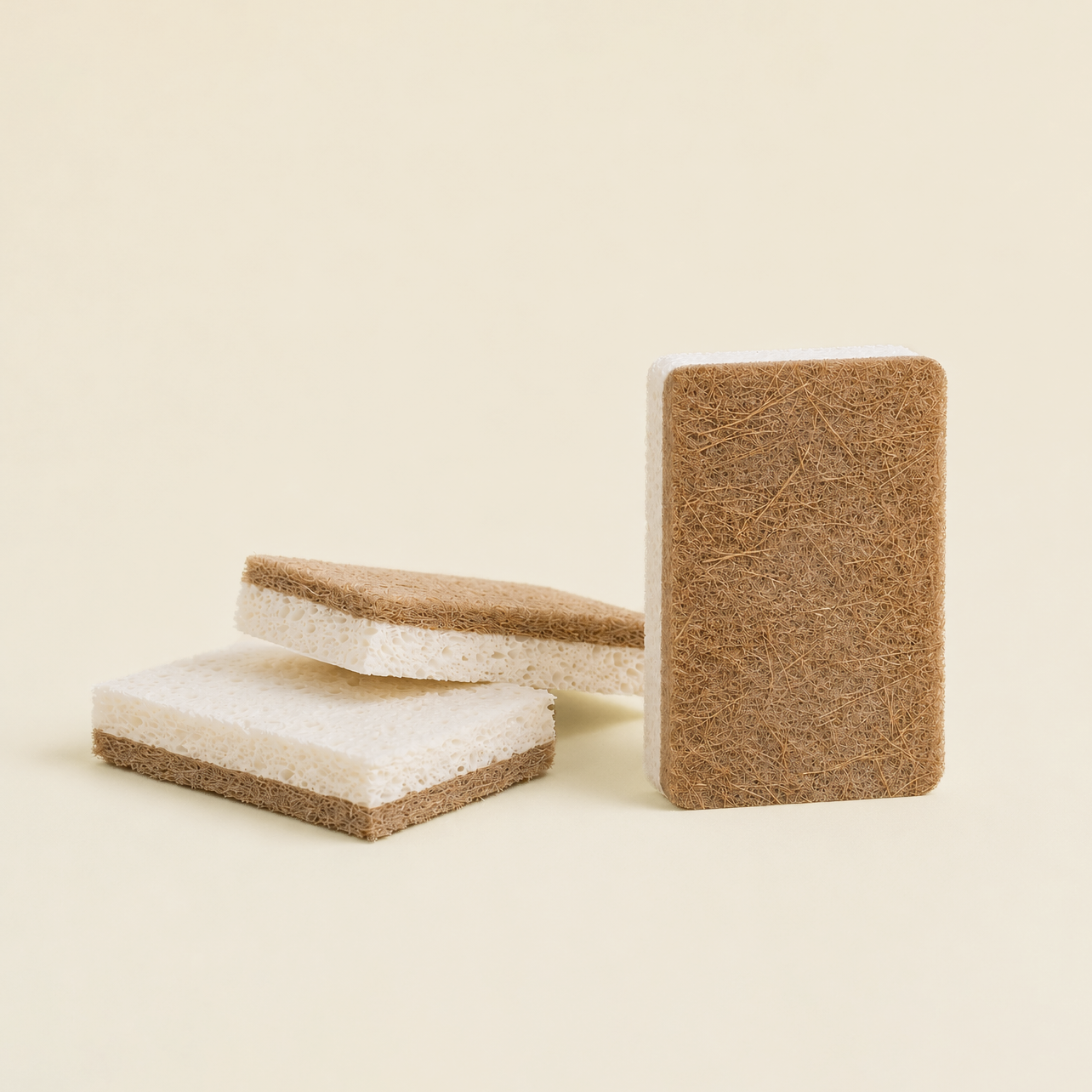 Esponja Compostable de Fibra de Coco