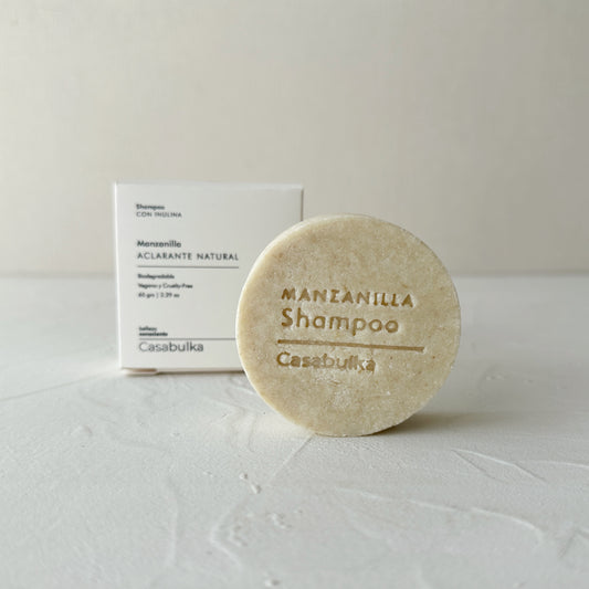 Shampoo linea cuidado Aclarante Natural Manzanilla Casabulka