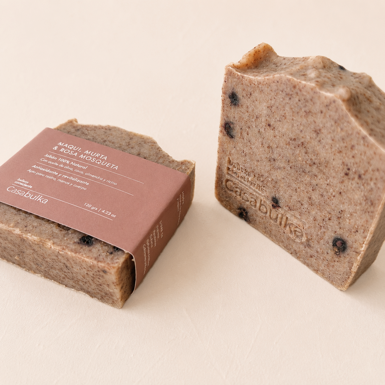 Jabón Medicinal Antioxidante + Maqui, Murta y Rosa Mosqueta