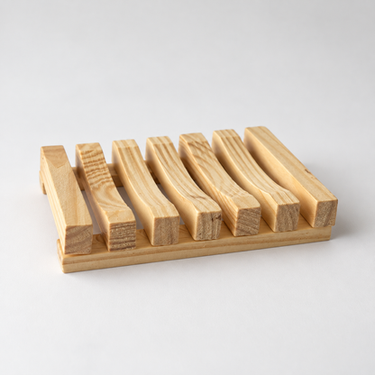 Jabonera Rejilla de Madera Pino