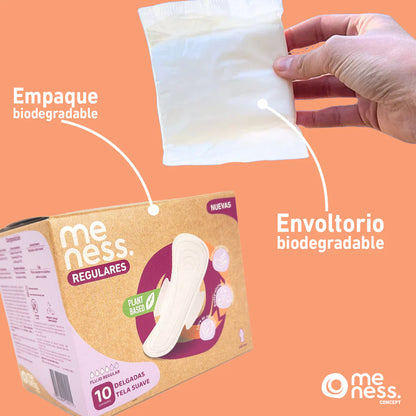 Toalla Regular Tela Suave Biodegradable (10 unidades)