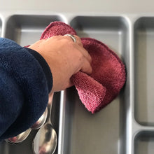 Cargar imagen en el visor de la galería, Set 2 paños multiuso de tela reutilizada
