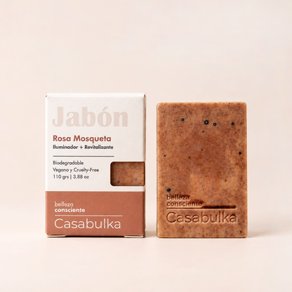 Jabón Sólido Natural de Rosa Mosqueta 110gr