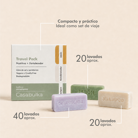 Kit de Viaje Cosmética Sólida Natural