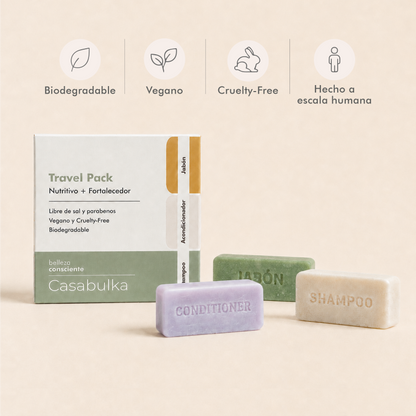 Kit de Viaje Cosmética Sólida Natural