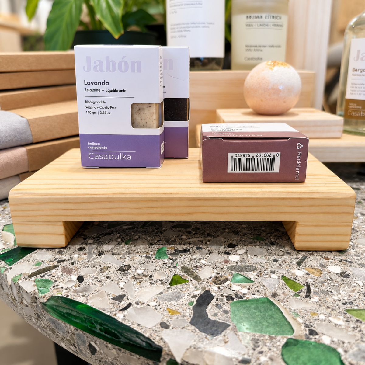 Base de Madera para Baño