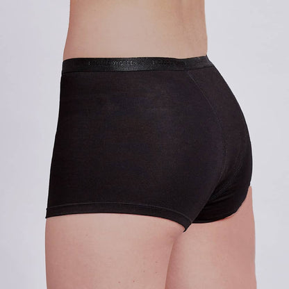 Calzón Menstrual Short Flujo Intenso Negro