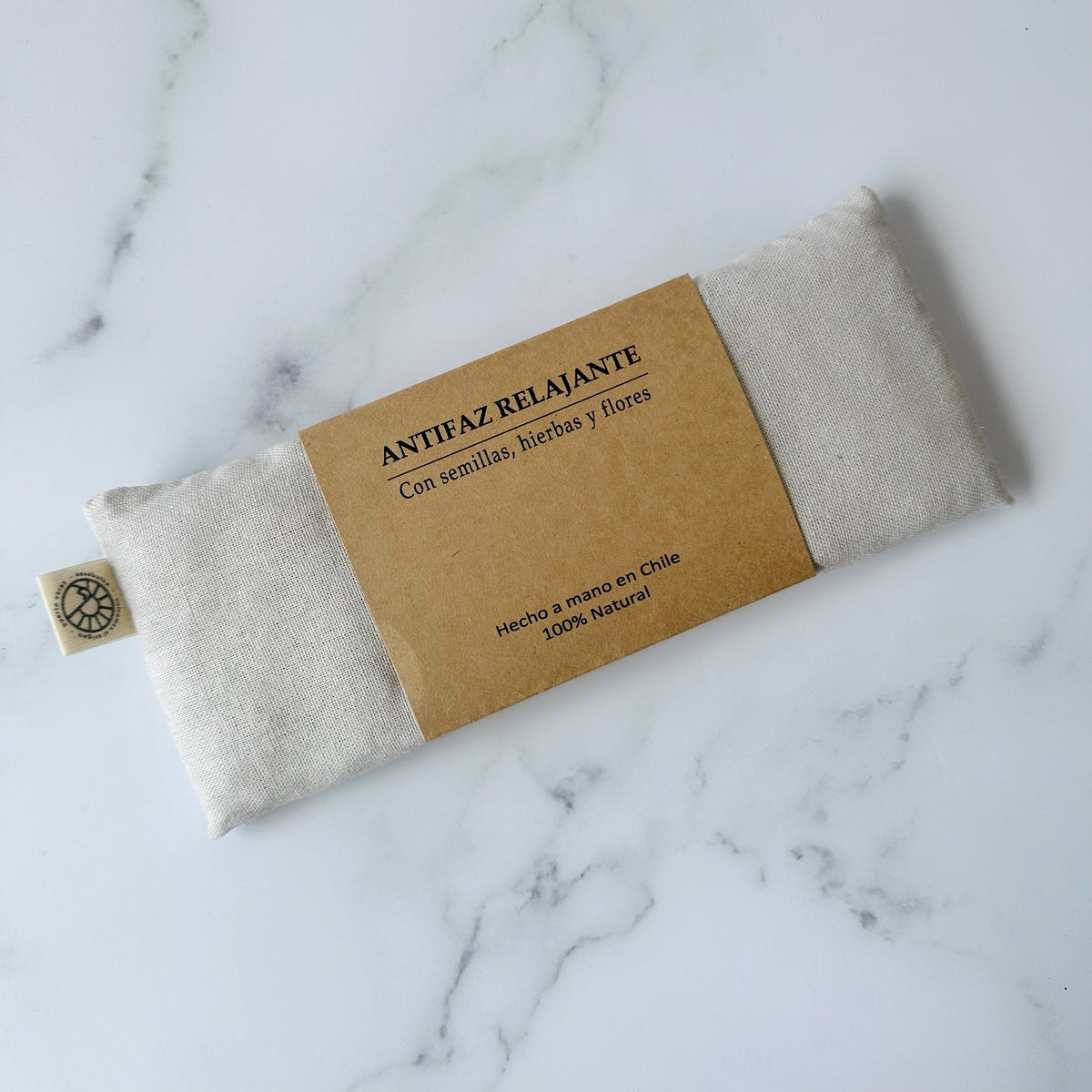 Antifaz Terapéutico Relajante con Semillas, Hierbas y Flores - Beige