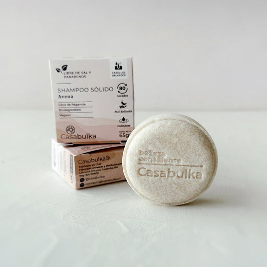 Shampoo Sólido Avena y Manzanilla Caléndula Casabulka