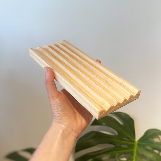 Jabonera de Madera Pino Doble