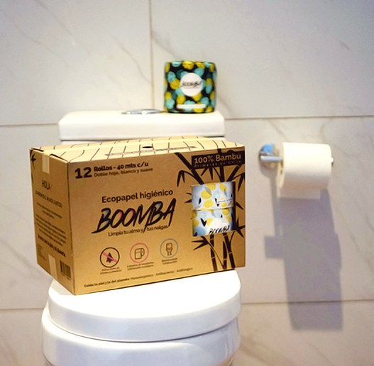 Caja Papel Higiénico Boomba 12 Rollos de 40 mts.