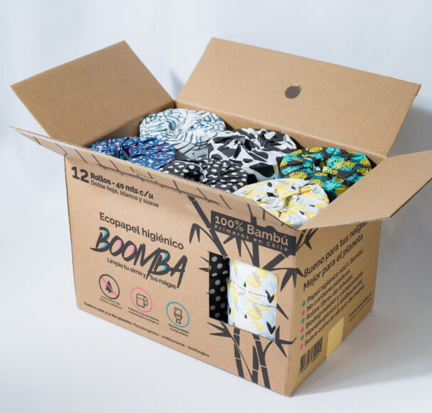 Caja Papel Higiénico Boomba 12 Rollos de 40 mts.