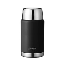 Cargar imagen en el visor de la galería, Termo de Comida Insulado Acero Inox 750 ml Negro
