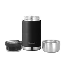 Cargar imagen en el visor de la galería, Termo de Comida Insulado Acero Inox 750 ml Negro
